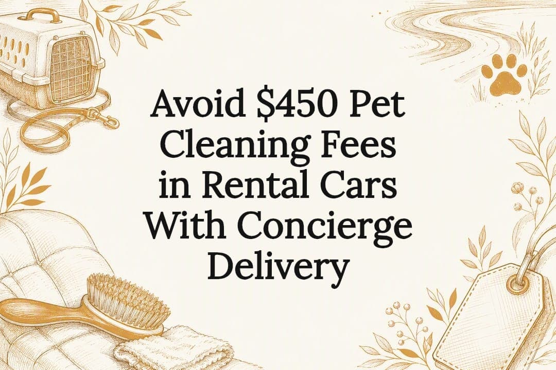 Avoid $450 Pet Cleaning Fees in Rental Cars With Concierge Delivery